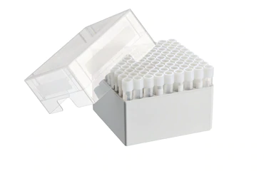 艾本德儲存盒 9 × 9, 可放置 81  個螺旋蓋（凍存）管， 4  –  5  mL，2  件，高 102  mm，4  英寸，聚丙烯材料，可耐受最低 -86  °C，可高溫高壓滅菌，帶蓋子并具有
